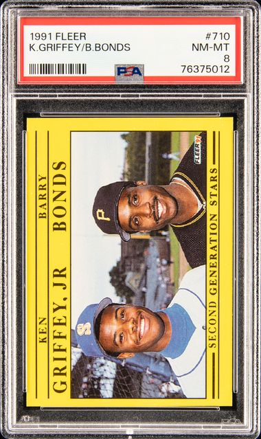 1987 Fleer #604 Barry Bonds Rookie Card - PSA NM-MT 8 on Goldin