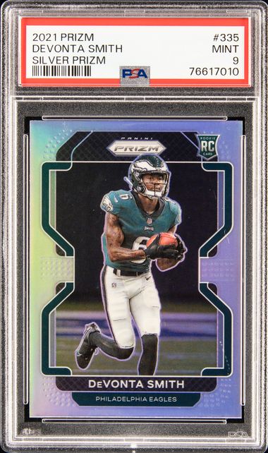 DeVonta Smith Philadelphia Eagles Autographed 2021 Panini Prizm