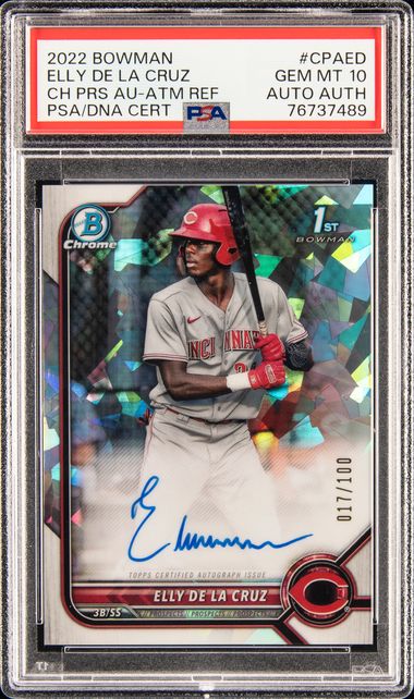 2022 Bowman Chrome Prospect Autographs Atomic Refractor #CPA-ED