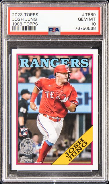 Josh Jung 2023 Topps Series 2 Chrome Stars of MLB Rookie Card (Rangers)