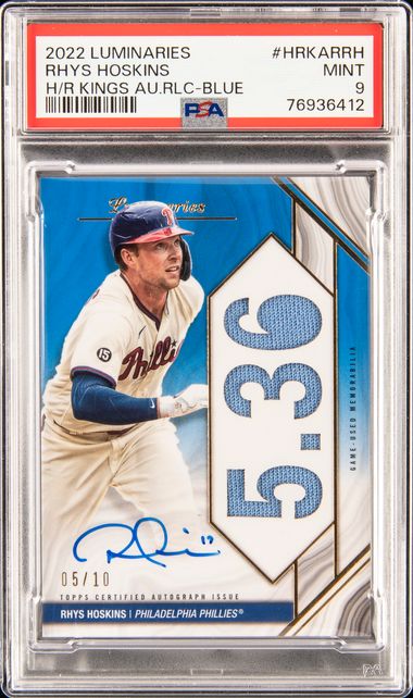 Topps Rhys Hoskins Certified Autographed Rookie Card 