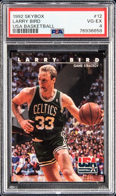 Larry Bird Scoring & Rebounds Leader (PSA) 9 MINT Boston Celtics