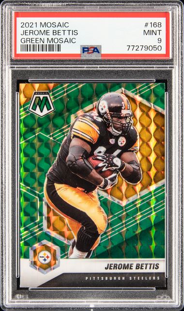 2021 Panini Mosaic Green Mosaic 168 Jerome Bettis – PSA MINT 9 on Goldin  Auctions