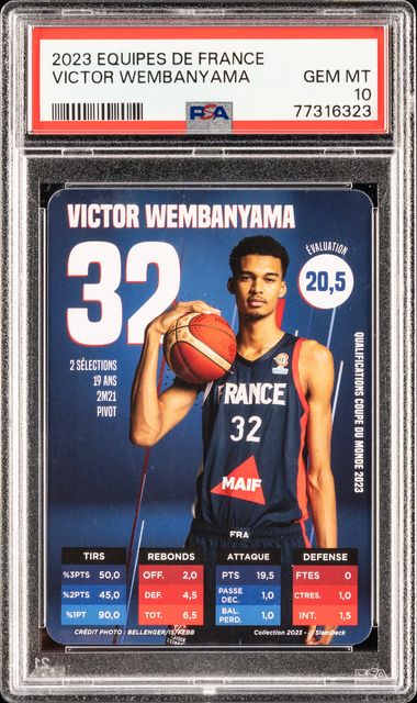 Sold at Auction: 2021 Victor Wembanyama Rookie Card