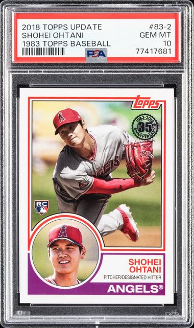 2018 Topps Update Shohei Ohtani Mike Trout sale