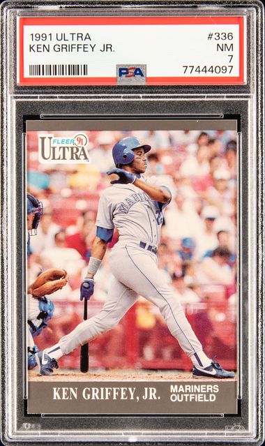 1998 Ultra Big Shots #1 Ken Griffey Jr. – PSA NM 7 on Goldin Auctions