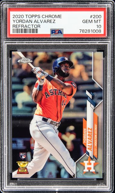 YORDAN ALVAREZ 2020 TOPPS Archives Rookie Card 