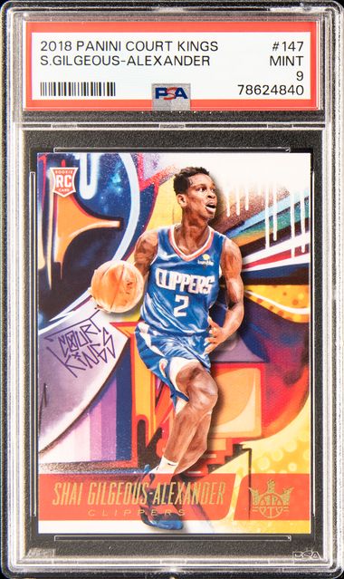 2018 Panini Court Kings 147 Shai Gilgeous-Alexander – PSA MINT 9