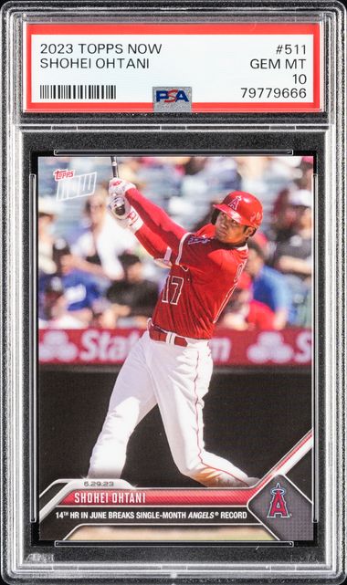 2023 Topps Now #511 Shohei Ohtani – PSA GEM MT 10 on Goldin Auctions