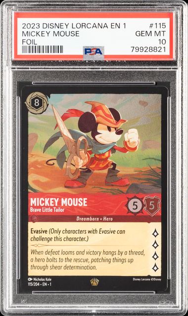 2023 Disney Lorcana En 1-The First Chapter Foil #115 Mickey