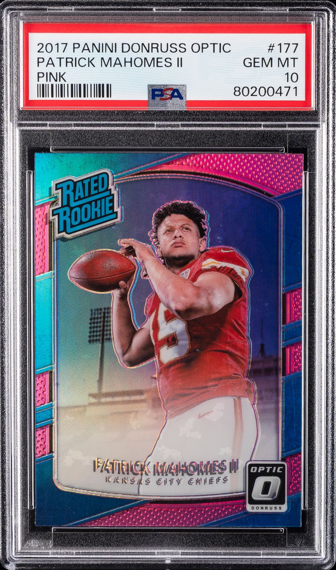 MAHOMES PANINI DONRUSS OPTIC 2017