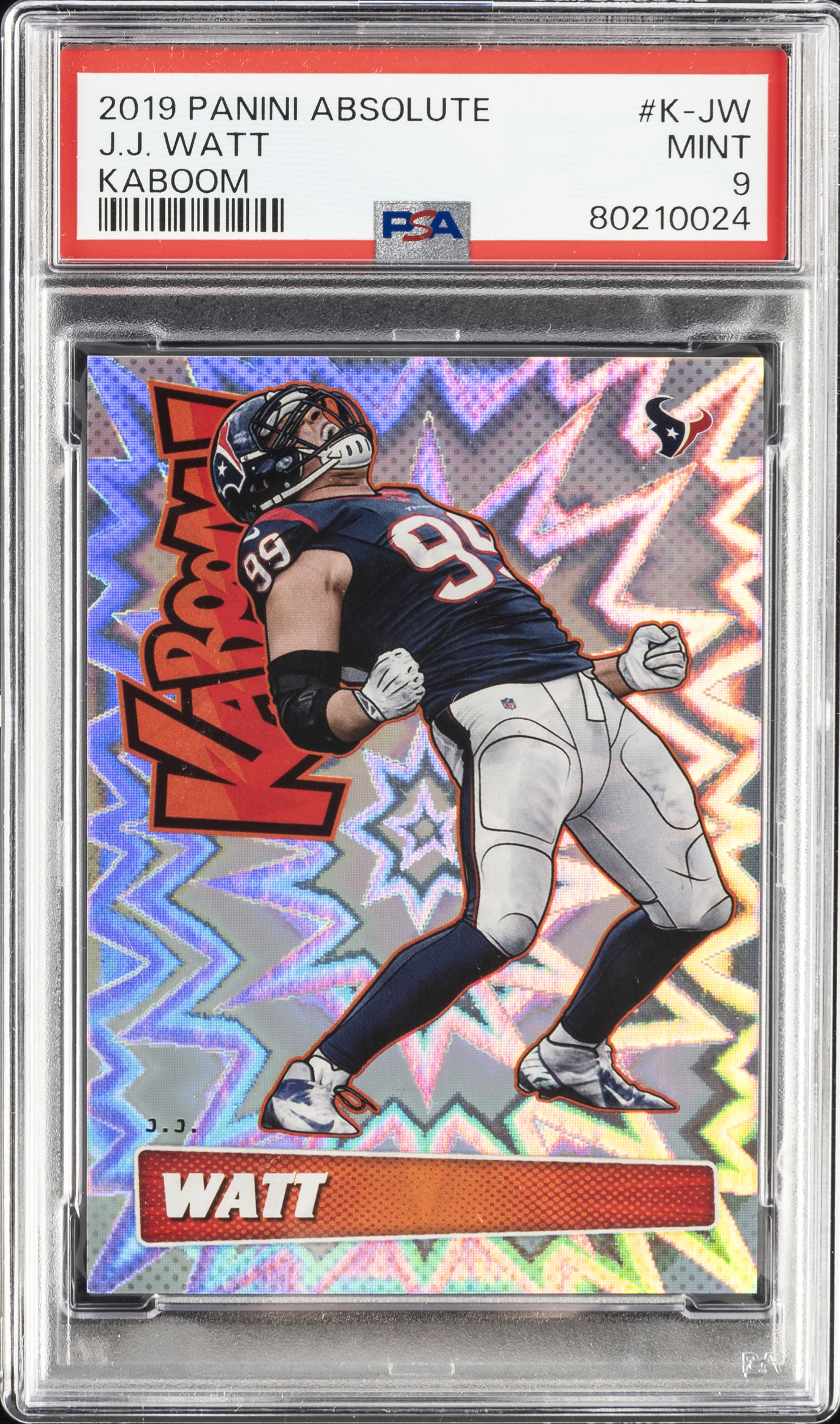 2019 Panini Absolute Kaboom! #K-JW J.J. Watt - PSA MINT 9