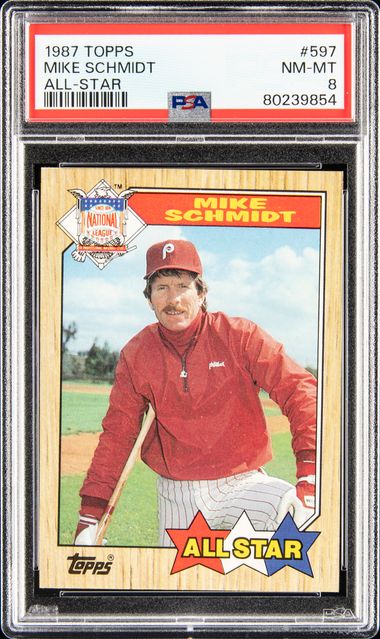 1987 topps mike schmidt all star sale