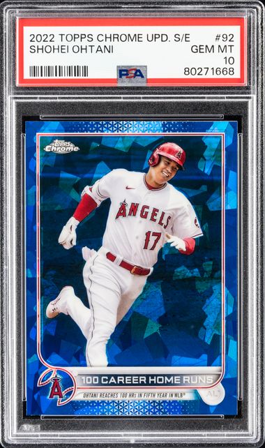 2022 Bowman Chrome Sapphire Edition #71 Shohei Ohtani – PSA GEM MT