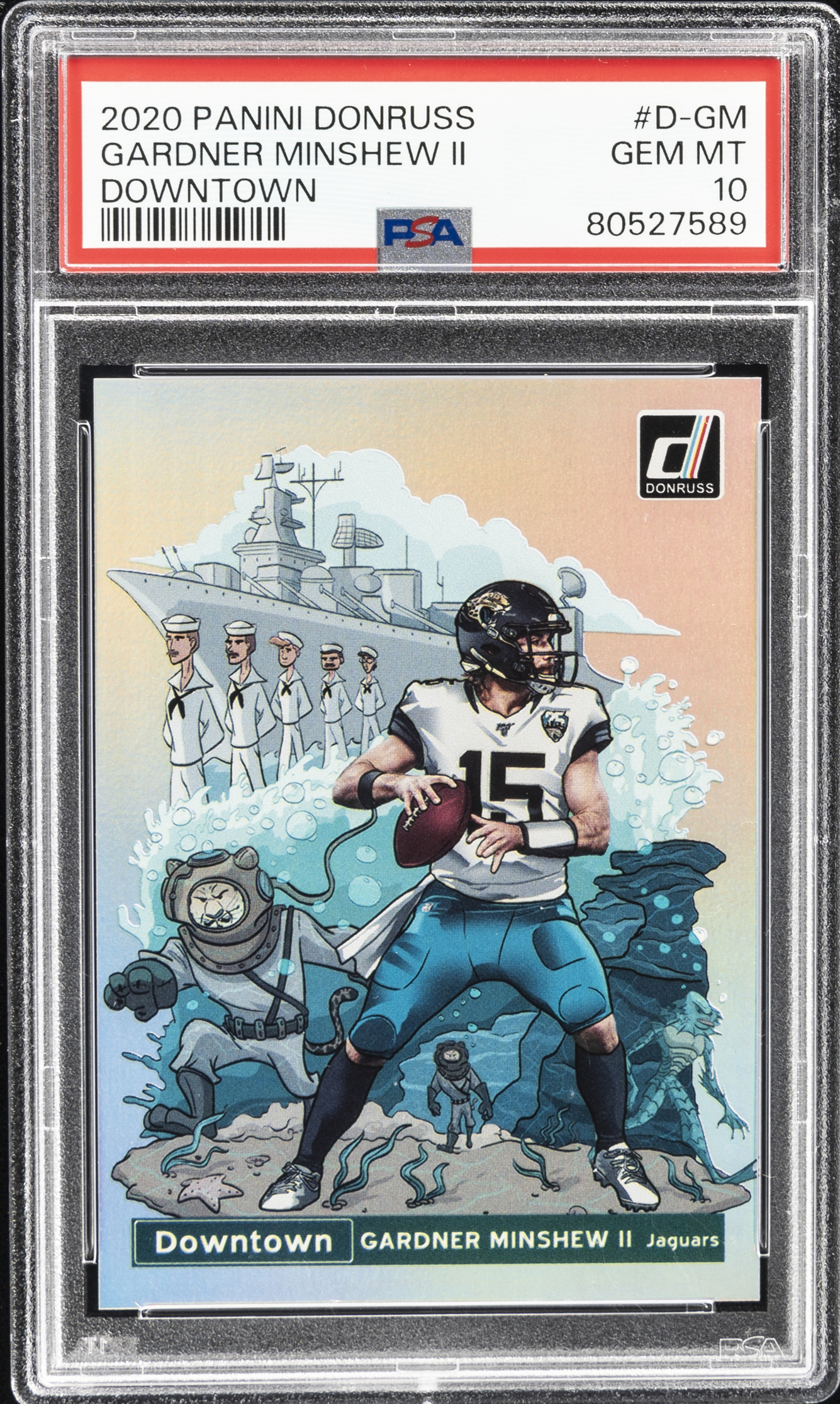 2020 Panini Donruss Downtown #D-GM Gardner Minshew II – PSA GEM MT 10