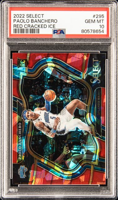 2022-23 Panini Select Red Cracked Ice Prizm #295 Paolo