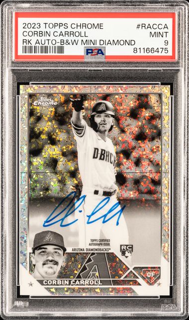 2023 Topps Chrome Rookie Autograph Black & White Mini Diamond