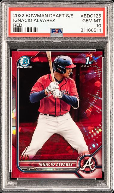 2022 Bowman Draft Chrome Sapphire Edition Red Refractor #BDC-125