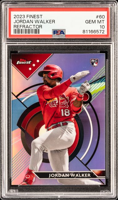 2023 Topps Chrome Refractor 209 Jordan Walker Rookie RC St. Louis Cardinals  card