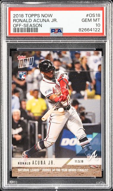 2018 Topps Update #US250 Ronald Acuna Jr. Rookie Card - BGS 