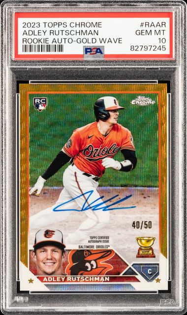 2023 Topps Chrome Rookie Autograph Gold Wave Refractor #RA