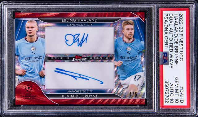 2022-23 Topps Finest UEFA Club Competitions Dual Autographs Red 