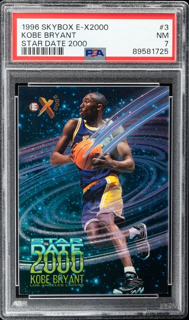 1996-97 Skybox E-X2000 Star Date 2000 #3 Kobe Bryant Rookie Card 