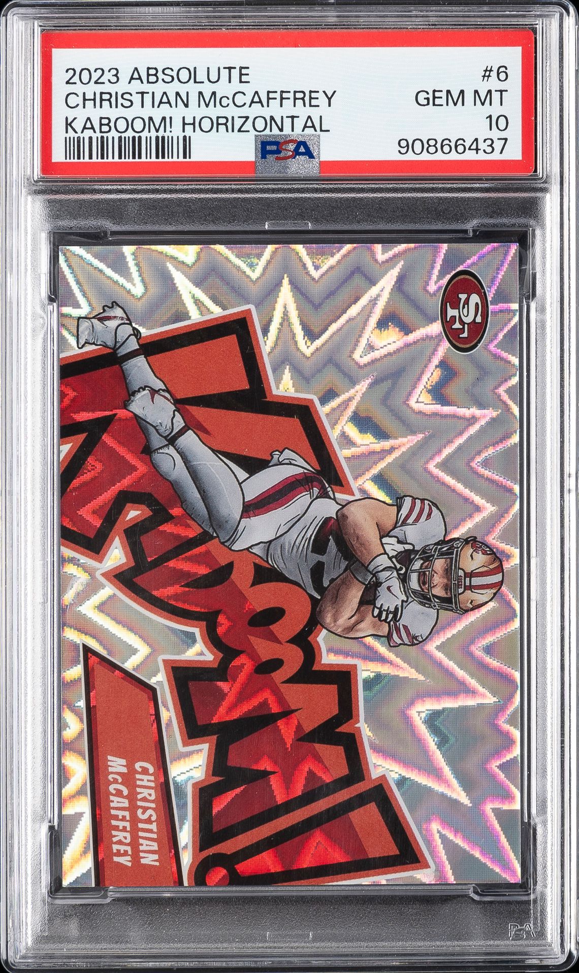 McCAFFREY PANINI ABSOLUTE KABOOM! HORIZONTAL 2023