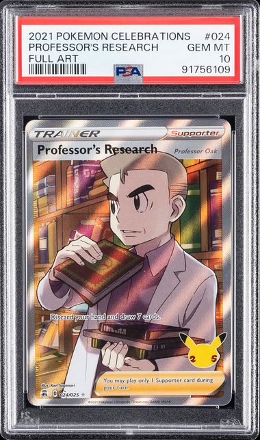2021 Pokemon Celebrations #024 Full Art/Professor's Research (PSA 10)