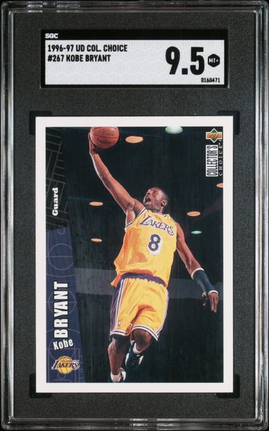 1996-97 Collector's Choice #267 Kobe Bryant Rookie Card – SGC MT+