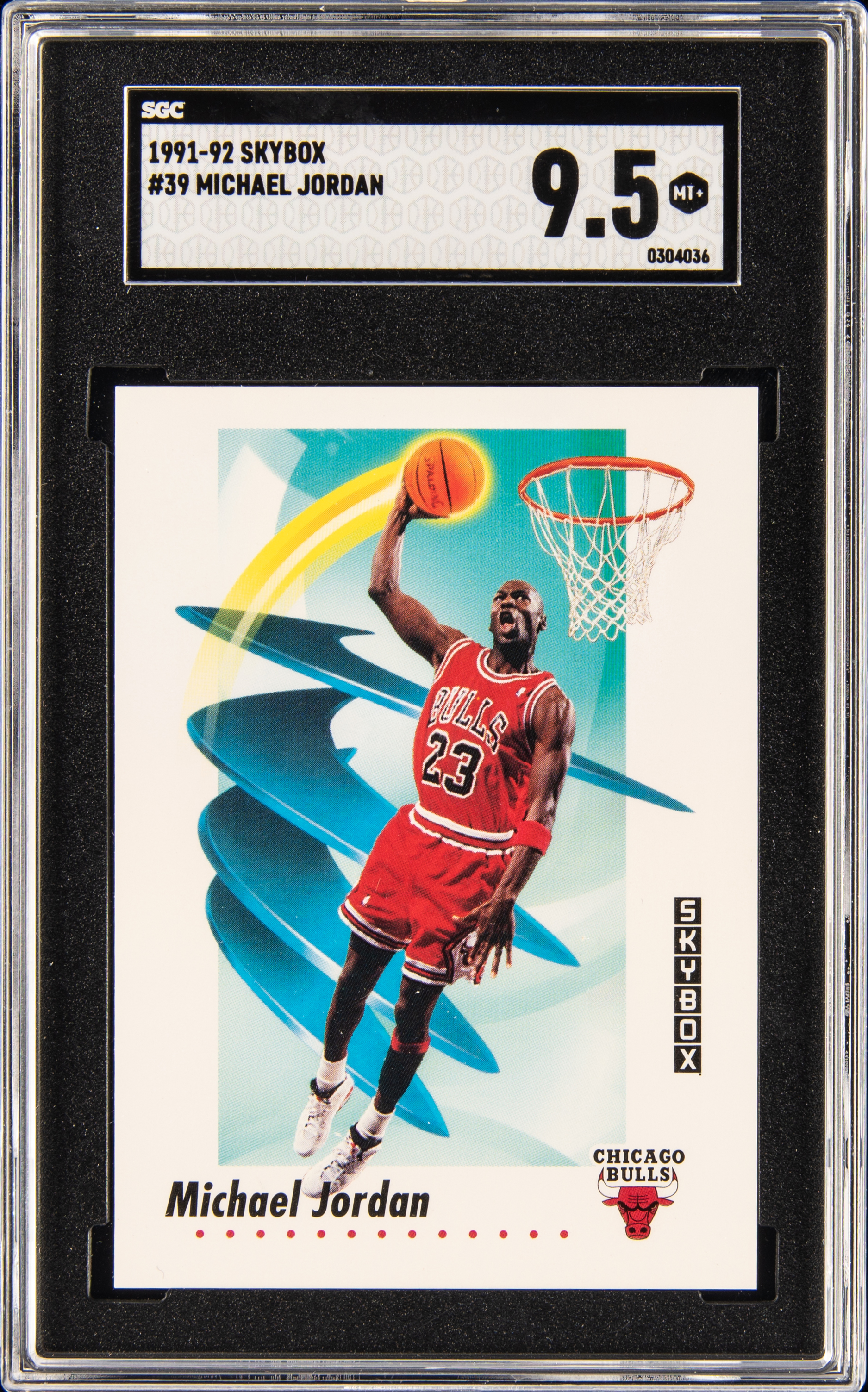 1991 Skybox #39 Michael Jordan – SGC MT 9.5