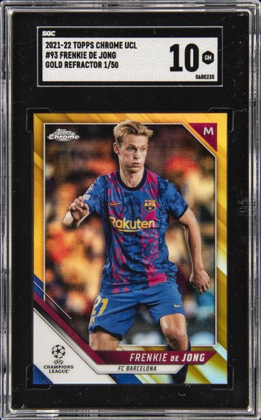 Topps Finest CL Frankie De Jong Gold /50 | hartwellspremium.com