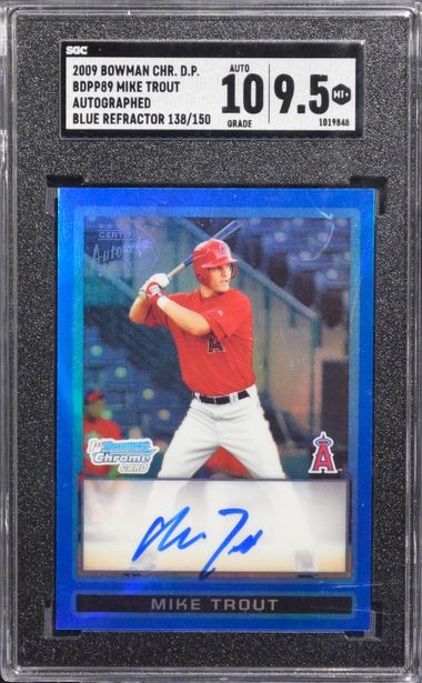 MIKE TROUT Auto 2021 Topps Through The Years 2009 1st Bowman