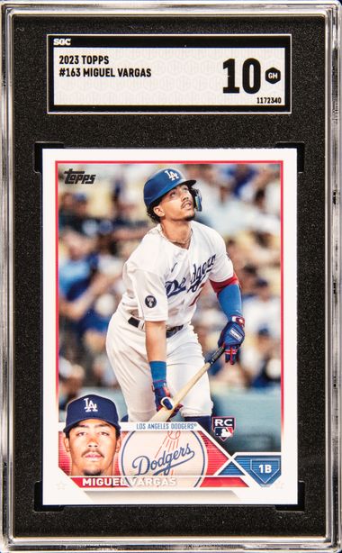 2023 Topps Series 1 Baseball Miguel Vargas Rookie Dodgers #163 SGC 10