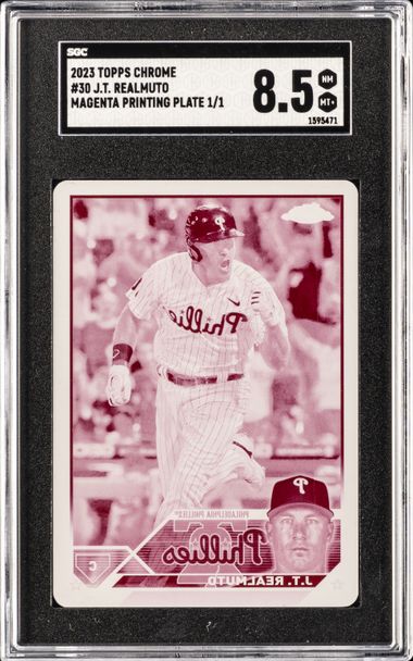 2023 Topps Chrome Magenta Printing Plate 1/1 30 J.T.