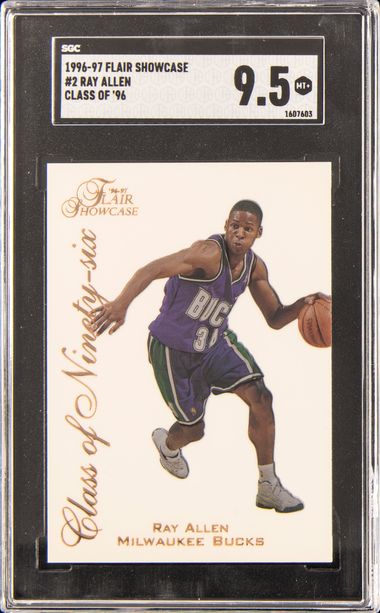 Card Prices  Ray Allen 1996 Flair Showcase Class of 96 Basketball #2