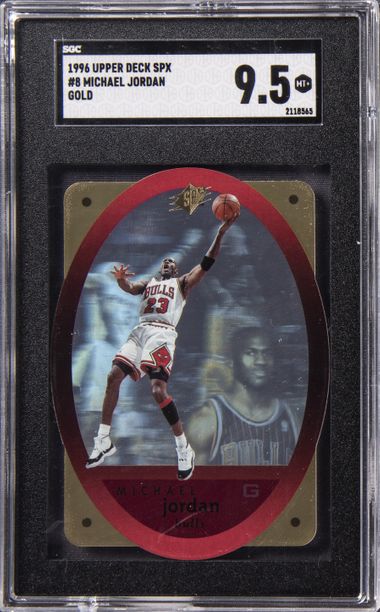 1996-97 Upper Deck SPx Gold #8 Michael Jordan – SGC MT 9.5 on