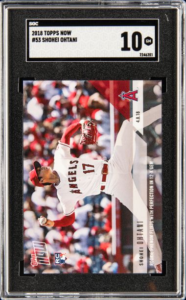 OHTANI RC PSA 10 2018 Topps Now 53J SHOHEI Rookie Japanese