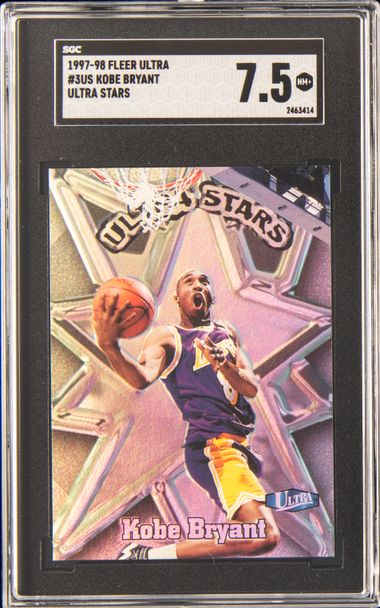 1997-98 Fleer Ultra Ultra Stars #3 Kobe Bryant – SGC NM+ 7.5 on