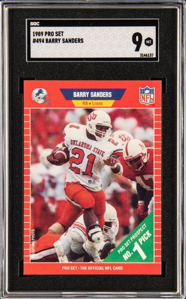 Pro Set Barry Sanders Rookie Card