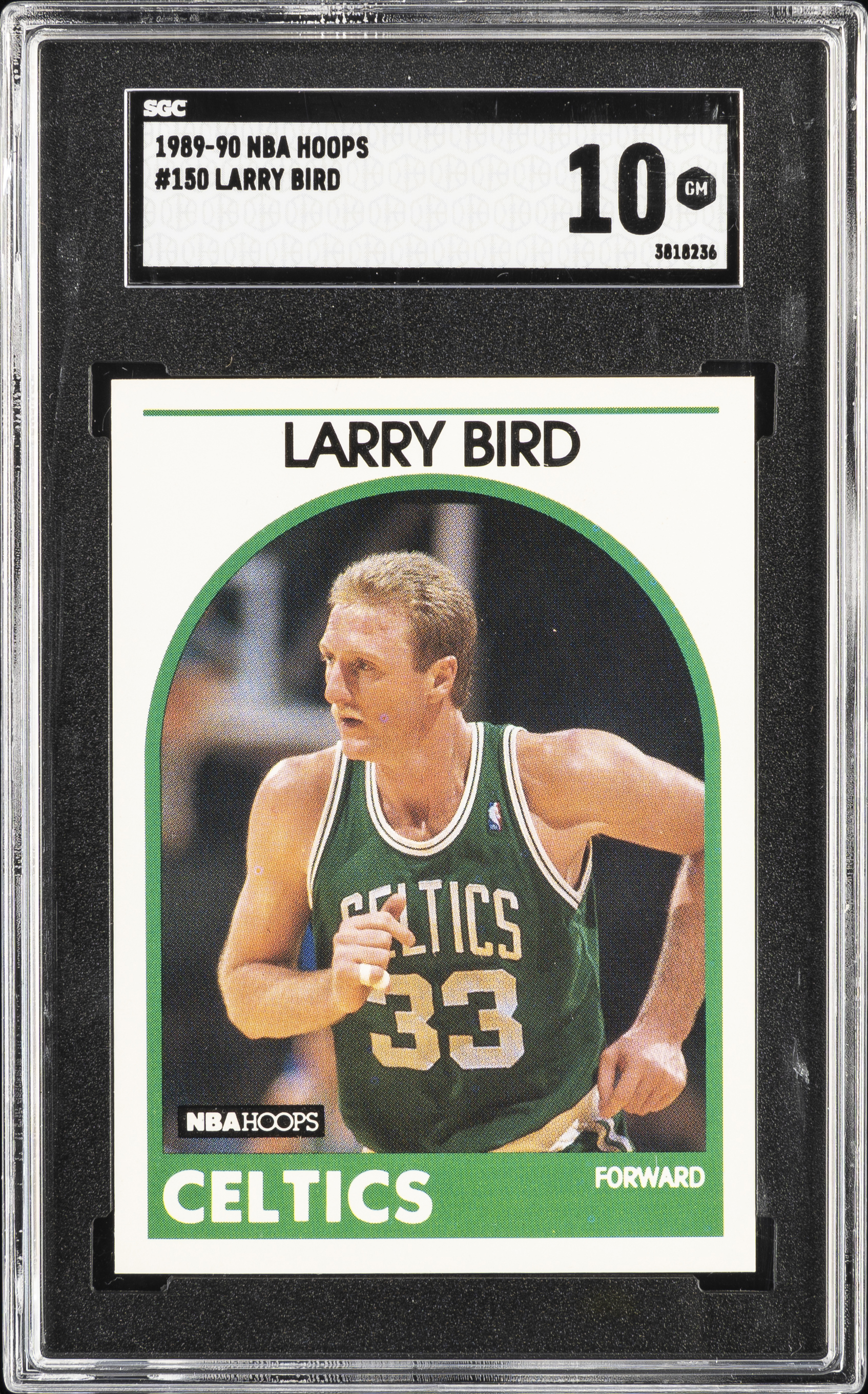 1989-90 Hoops #150 Larry Bird – SGC GM 10