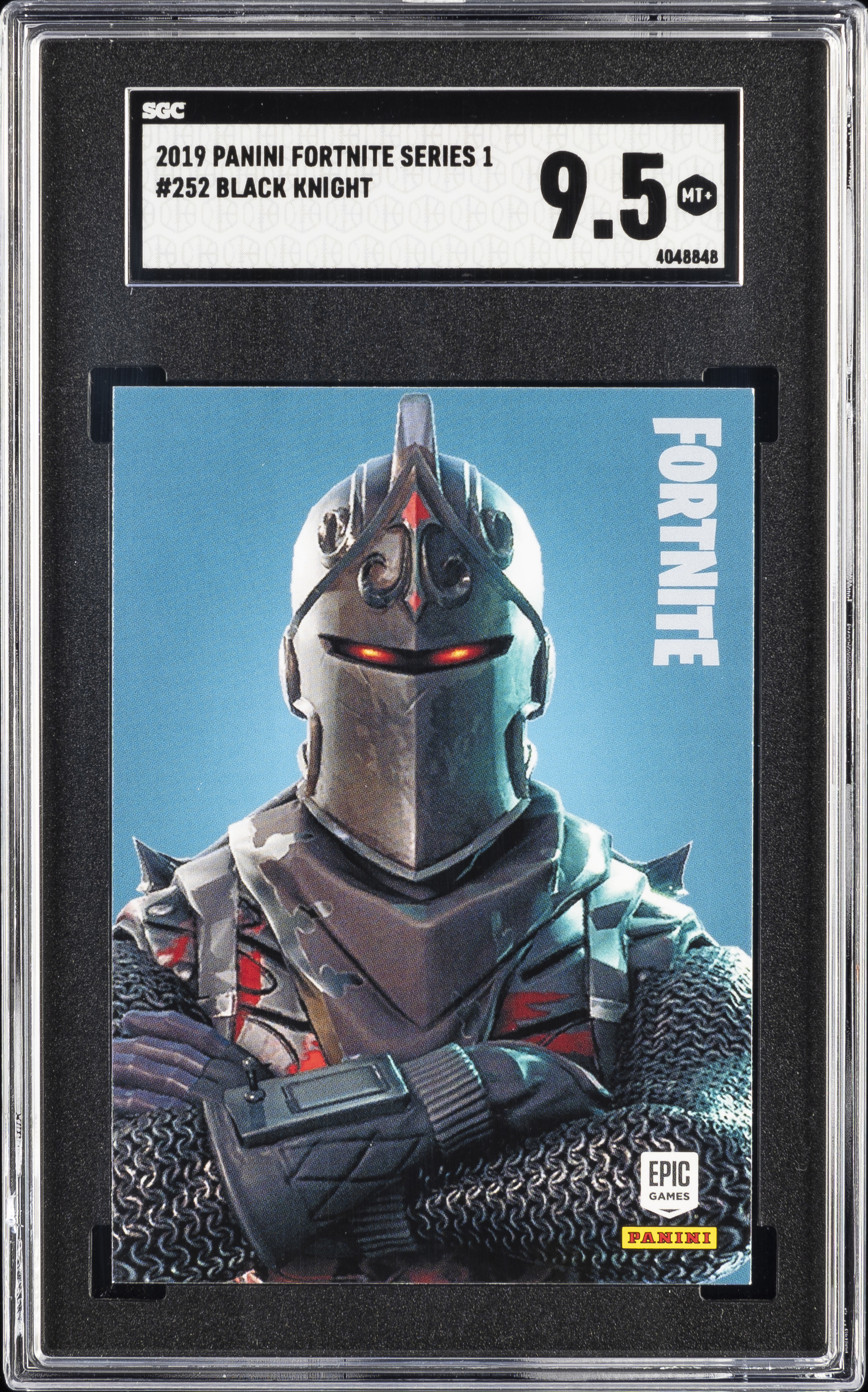 2019 Panini Fortnite Series 1 #252 Black Knight – SGC MT+ 9.5