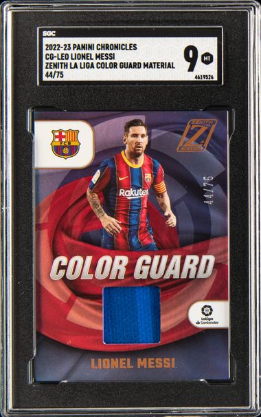 Collector Pulls the Ultimate Messi Card  2022 Panini FIFA World Cup  Sticker Black 1/1 Lionel Messi – The Knight's Lance