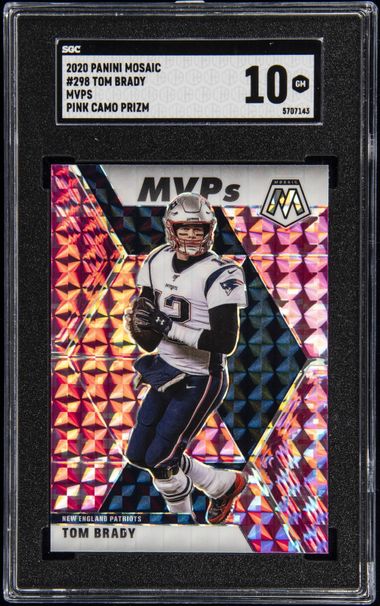 2020 Panini Mosaic Mvp's Pink Camo Prizm #298 Tom Brady SGC 10 GM on Goldin  Marketplace