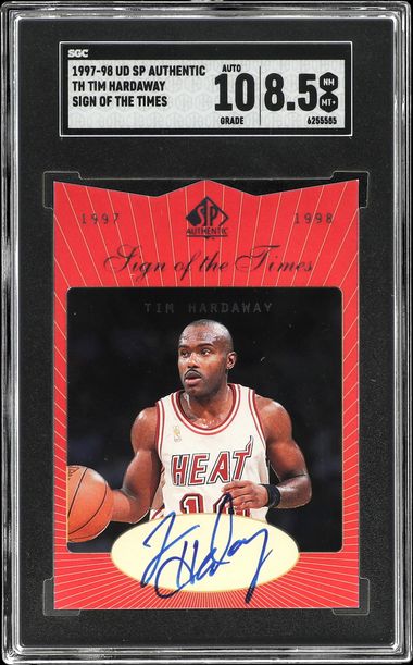 1997-98 Upper Deck SP Authentic Sign Of The Times #TH Tim Hardaway