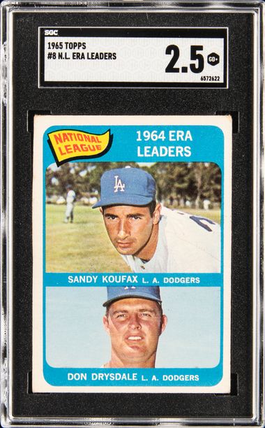 Koufax / Drysdale - 1965 Topps - Graded Card