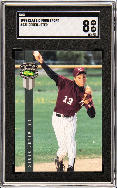  Derek Jeter Rookie Card 1992 Classic Four Sport #231