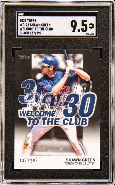 2023 Topps Welcome To The Club Black #WC21 Shawn Green SGC 9.5 on