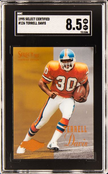 1995 Select Certified Null 126 Terrell Davis – SGC NM-MT+ 8.5 on