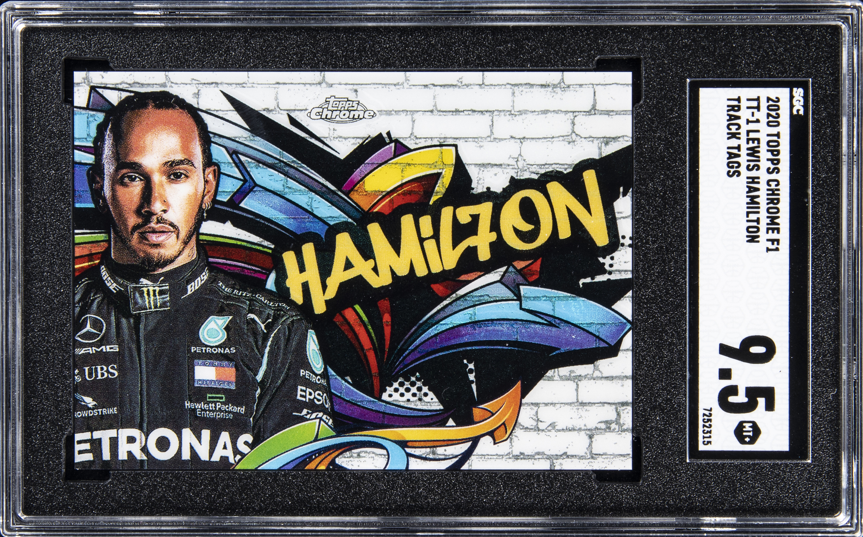 2020 Topps Chrome F1 Track Tags #TT-1 Lewis Hamilton – SGC MT+ 9.5